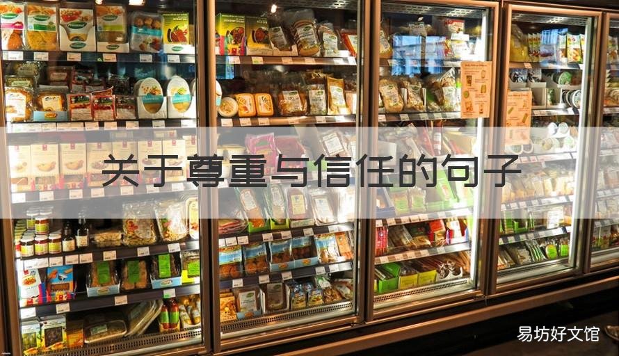 关于尊重与信任的句子 关于尊重与信任的句子有哪些