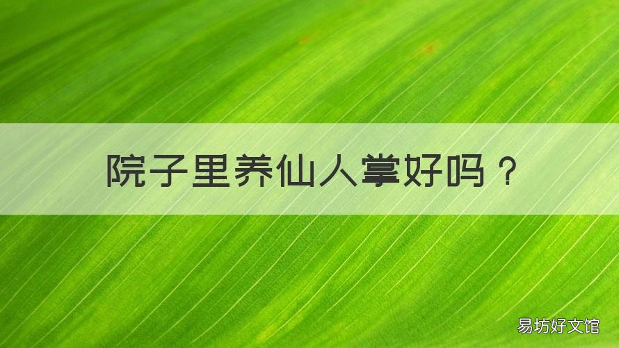 院子里养仙人掌好吗 院子墙上种仙人掌好吗