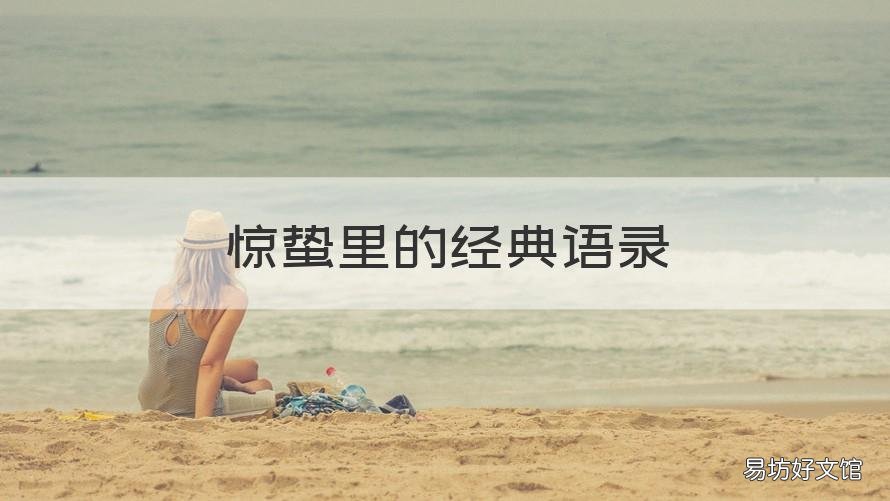 惊蛰里的经典语录 惊蛰里的经典语录有哪些