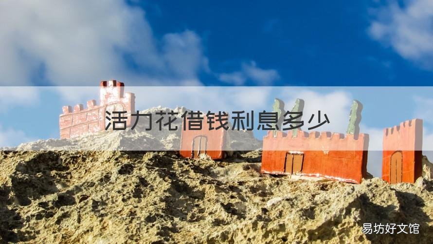 活力花借钱利息多少 活力花18岁能借多少