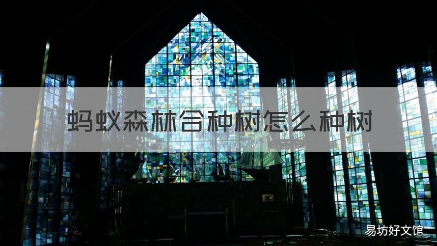 蚂蚁森林合种树怎么种树 蚂蚁森林如何合种树