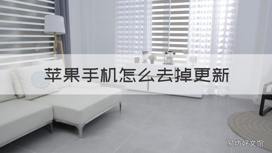 苹果手机怎么去掉更新 苹果手机怎么去掉更新软件