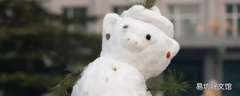 堆个雪猪闹新春怎么堆 用雪怎么堆一个猪出来