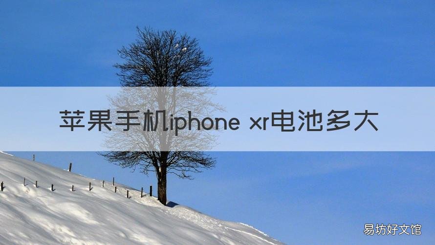 苹果手机iphone xr电池多大 苹果xr手机电池多大的容量