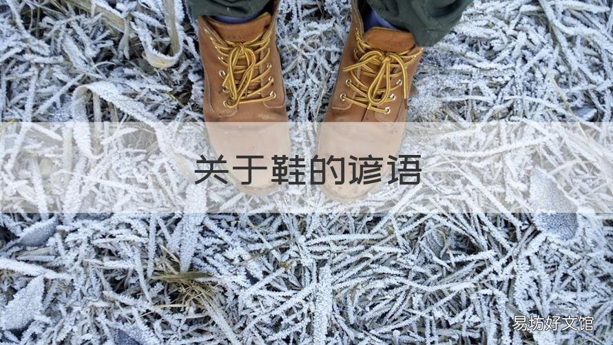 关于鞋的谚语 关于鞋的老话