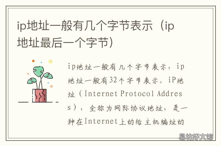 ip地址一般有几个字节表示 ip地址共有几个字节