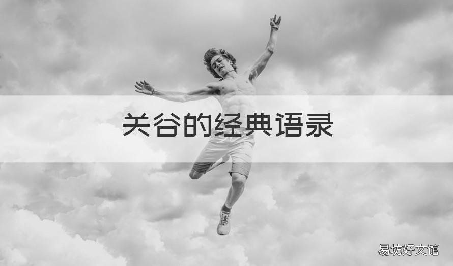 关谷的经典语录 关谷的名言