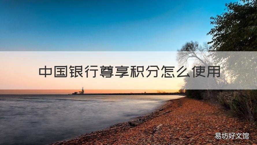 中国银行尊享积分怎么使用 中国银行尊享积分怎么使用的