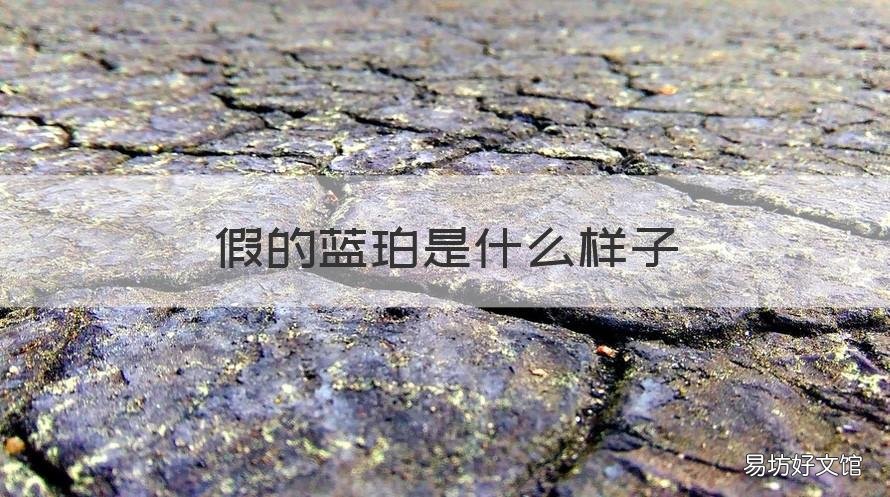 假的蓝珀是什么样子 蓝珀真假图片对比