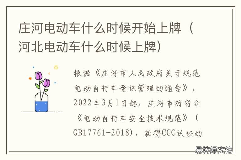 庄河电动车什么时候开始上牌 庄河电动车专卖店