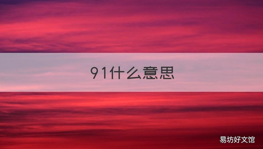 91什么意思 917什么意思