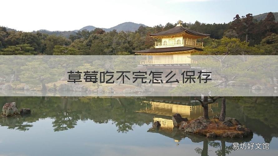 草莓吃不完怎么保存 草莓吃不完怎样保存