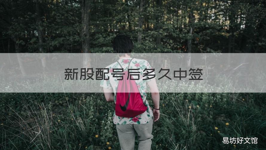 新股配号后多久中签 新股配号到中签需要多久