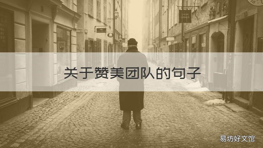 关于赞美团队的句子 赞美团队的一句话