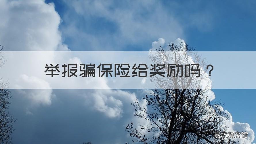 举报骗保险给奖励吗 保险公司对举报骗保有奖励吗?