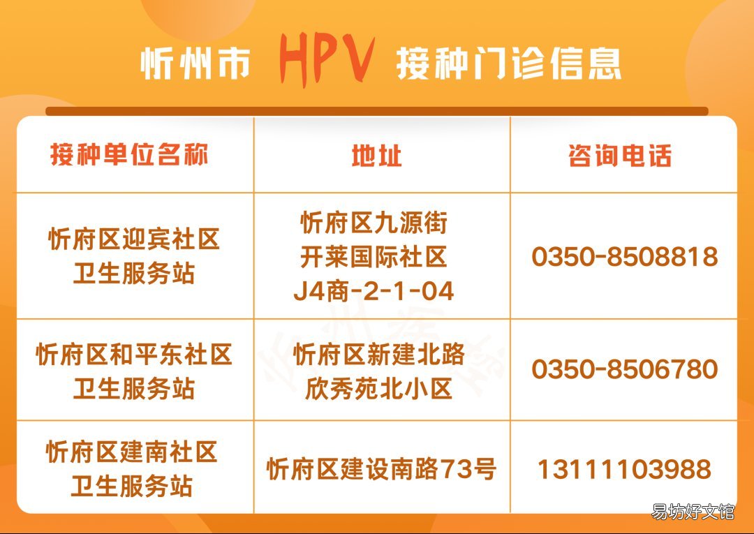 忻州HPV宫颈癌疫苗预约公告 忻州宫颈癌疫苗在哪预约