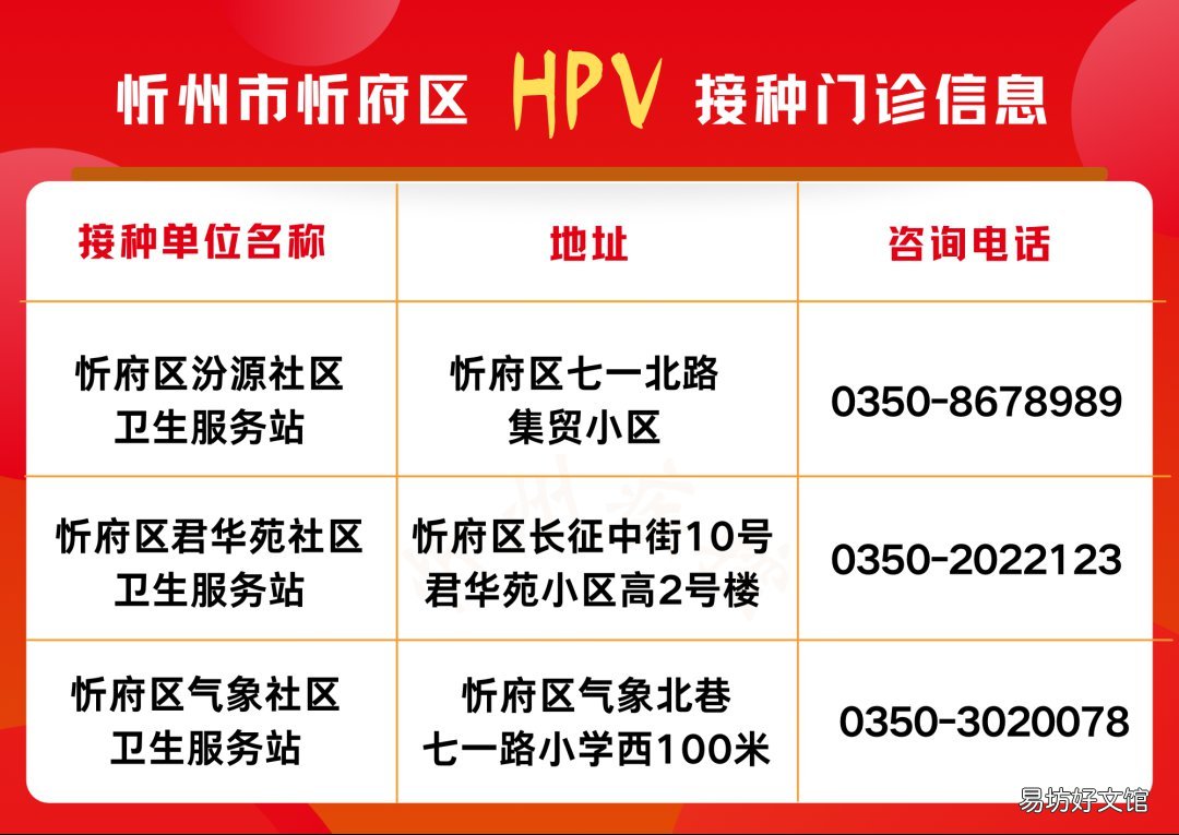 忻州HPV宫颈癌疫苗预约公告 忻州宫颈癌疫苗在哪预约