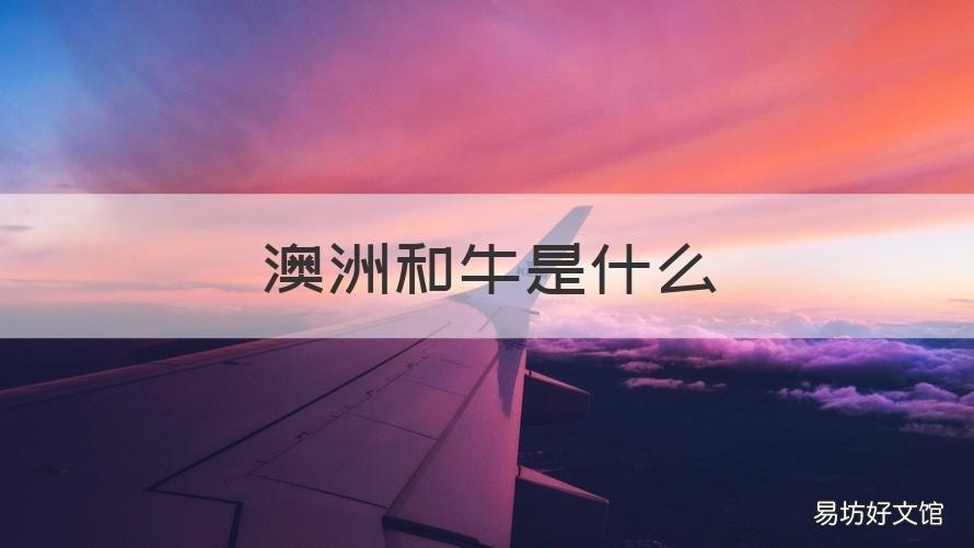 澳洲和牛是什么 澳洲和牛是什么酱料