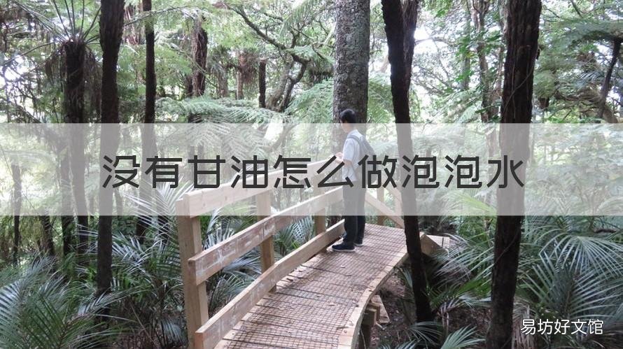 没有甘油怎么做泡泡水 不用甘油怎么做起泡