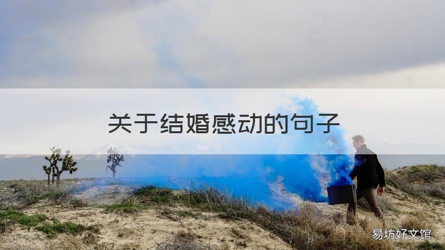 关于结婚感动的句子 结婚感言的句子