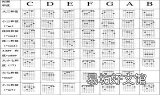 吉他常用和弦口诀 吉他记和弦的口诀