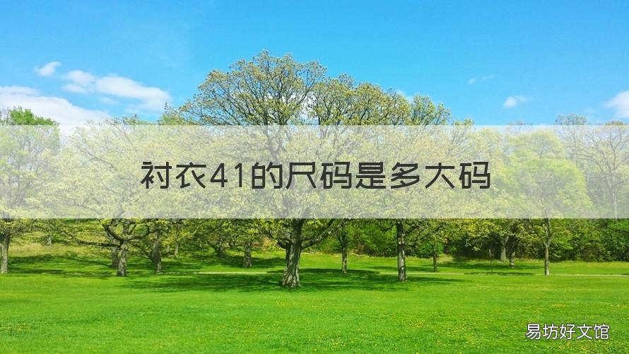 衬衣41的尺码是多大码 衬衣41的尺码是多大码数