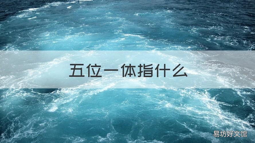 五位一体指什么 五位一体指什么内容为什么喊农民填五位一体