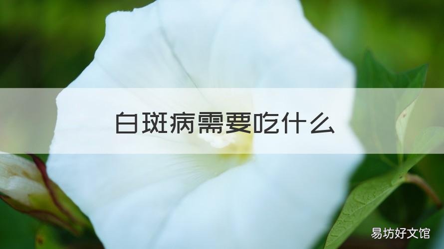 白斑病需要吃什么 白斑病需要吃什么药