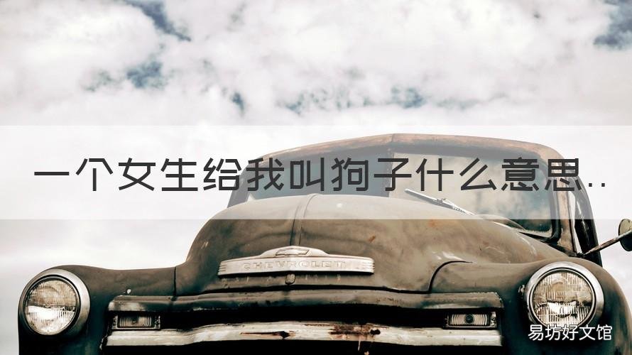 一个女生给我叫狗子什么意思 一个女的叫你狗子这代表什么