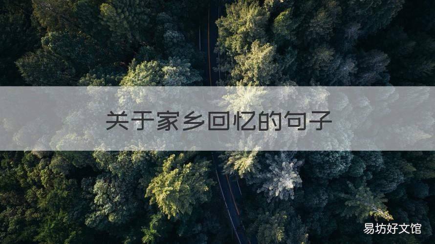 关于家乡回忆的句子 写怀念家乡的句子