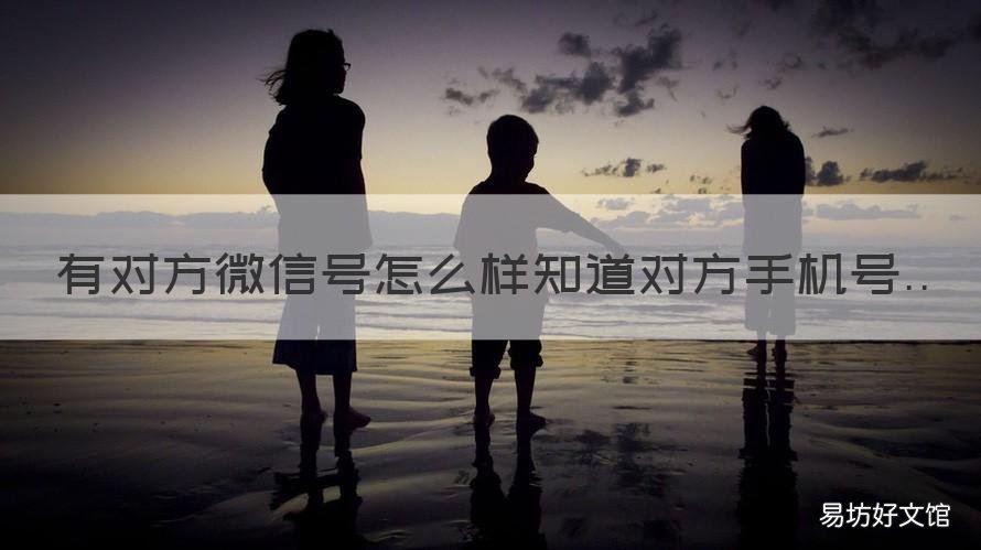 有对方微信号怎么样知道对方手机号 怎么样知道对方的微信号