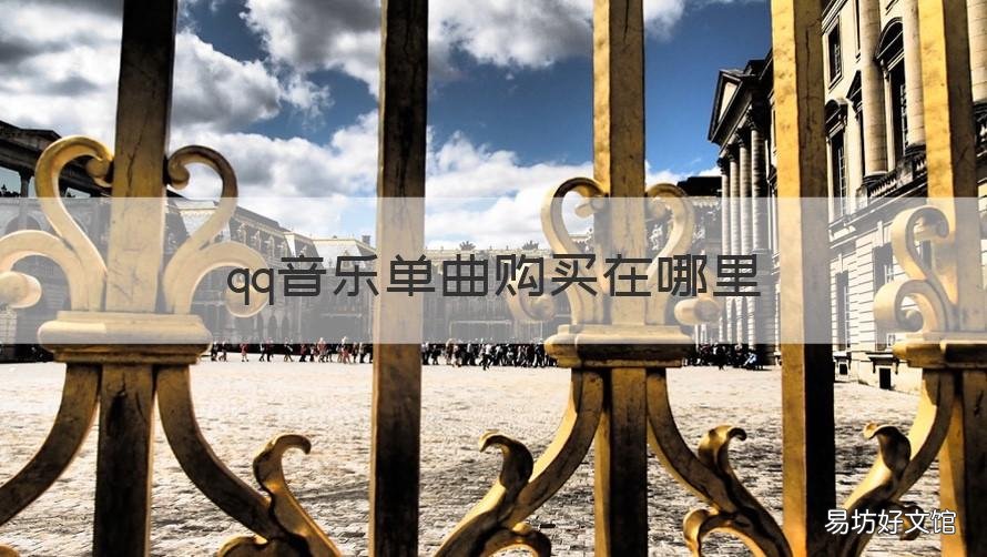 qq音乐单曲购买在哪里 qq音乐手机版单曲购买在哪