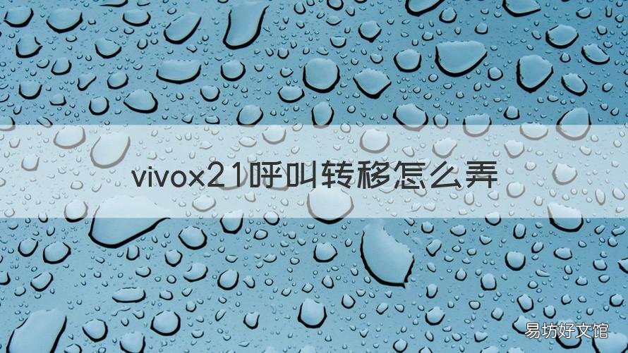 vivox21呼叫转移怎么弄 vivox21a手机呼叫转移怎么设置
