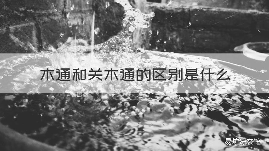 木通和关木通的区别是什么