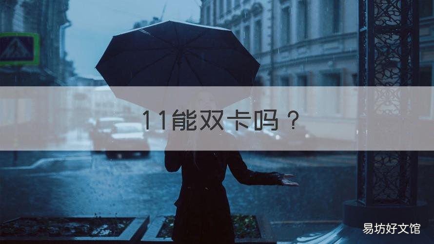 11能双卡吗 11能不能双卡