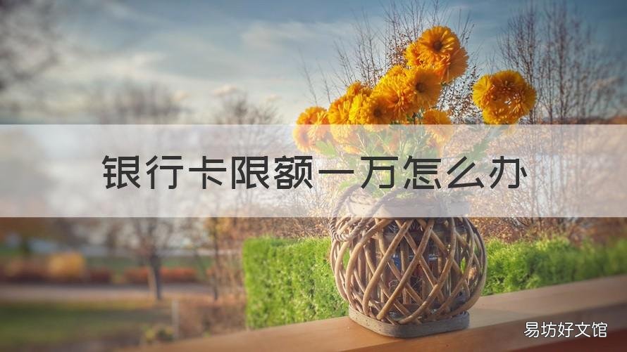 银行卡限额一万怎么办 银行卡限额一百万