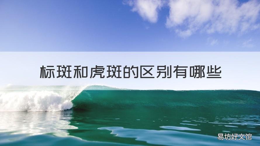 标斑和虎斑的区别有哪些 标斑和虎斑的区别花纹