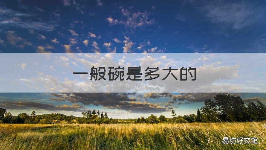 一般碗是多大的 一般的碗多大尺寸