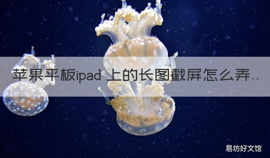 苹果平板ipad 上的长图截屏怎么弄 苹果ipad长截图怎么截