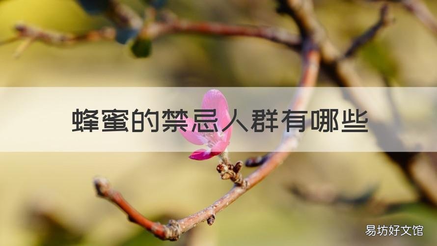 蜂蜜的禁忌人群有哪些 吃蜂蜜的禁忌人群