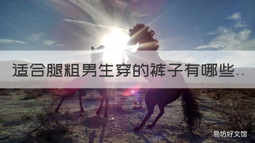 适合腿粗男生穿的裤子有哪些 适合腿粗男生穿的裤子有哪些图片