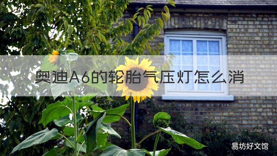 奥迪A6的轮胎气压灯怎么消 奥迪a6的轮胎气压灯怎么消灭