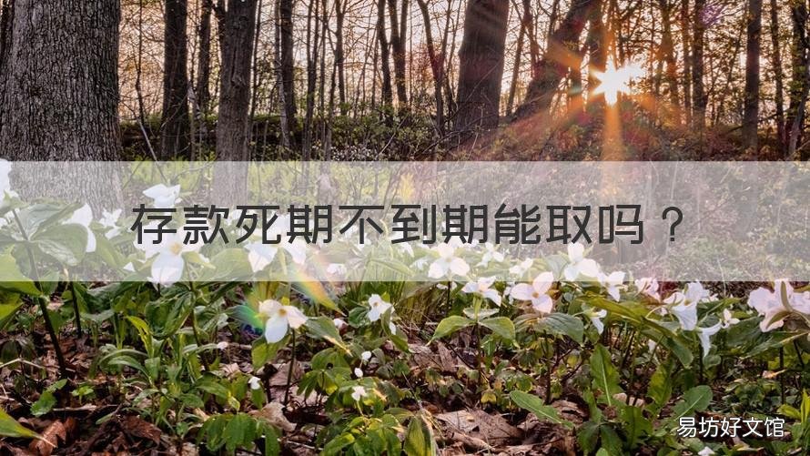 存款死期不到期能取吗 存款死期不到期能取吗异地可以取吗