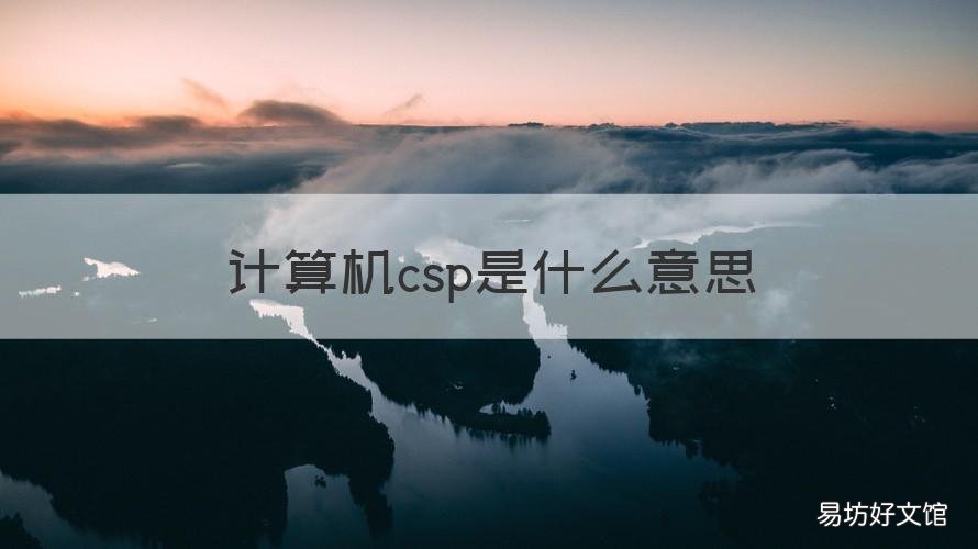 计算机csp是什么意思 CSP是什么意思