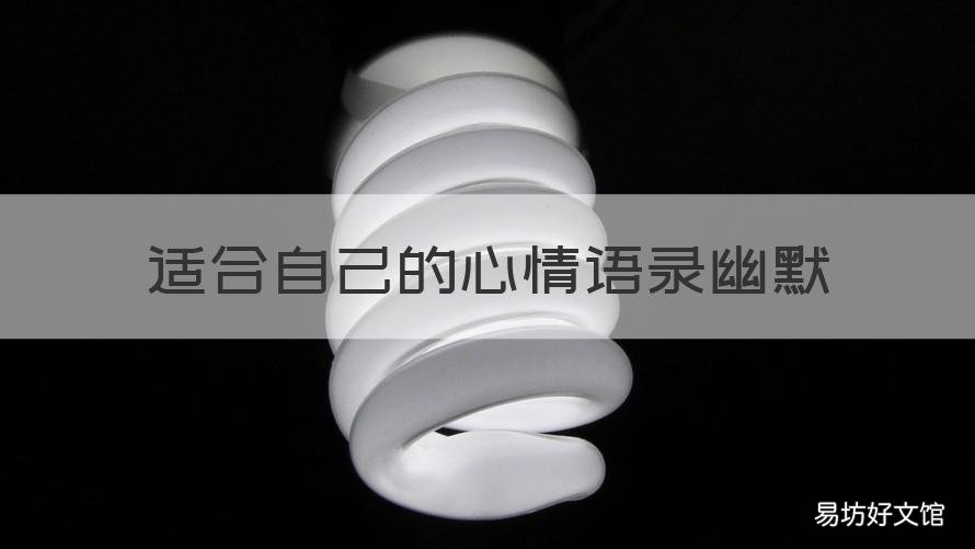 适合自己的心情语录幽默 心情不错的幽默语句