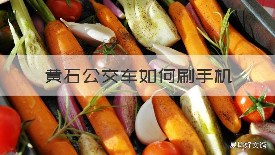 黄石公交车如何刷手机 黄石公交手机支付怎么使用