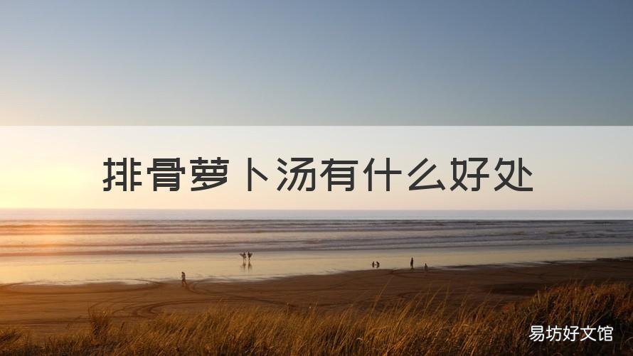 排骨萝卜汤有什么好处 排骨萝卜汤有什么好处和功效