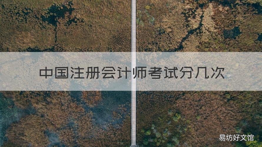 中国注册会计师考试分几次 中国注册会计师考试分几次考试