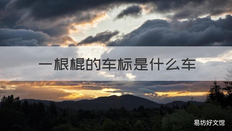 一根棍的车标是什么车 车标是个1个棍是什么车