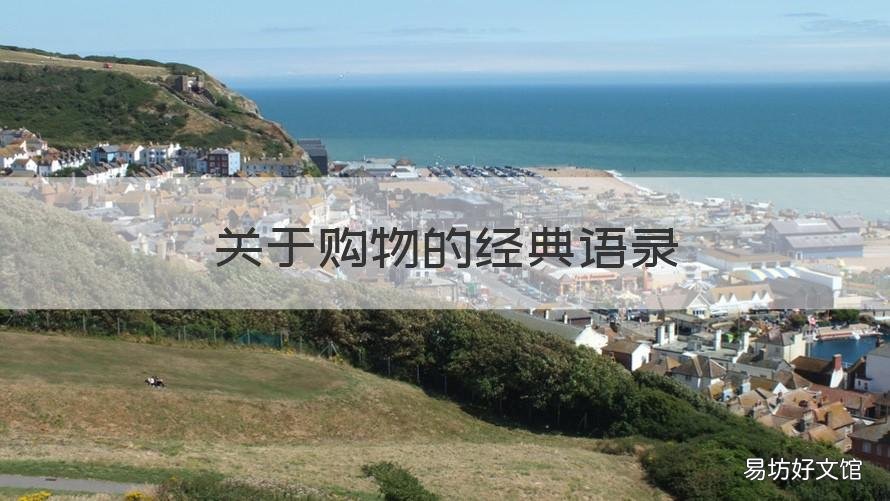 关于购物的经典语录 关于购物的经典语录英文
